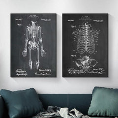 Steampunk ribs anatomy drawing