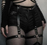 Goth Grunge 'Blasphemy' Faux Leather Harness