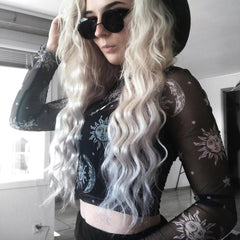 'Twilight' Alt Moon and Sun Mesh Top