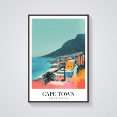 Cape Town Vintage Travel Poster