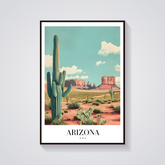 Arizona Desert Vintage Poster