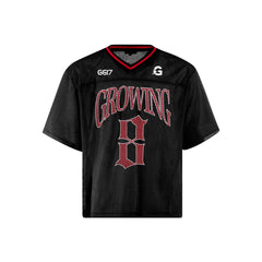 Classic Football "Growing" Y2K Mesh V Neck Jersey