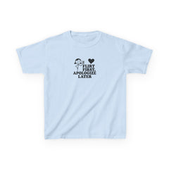 Flirt First, Apologise Later Graphic Baby Tee