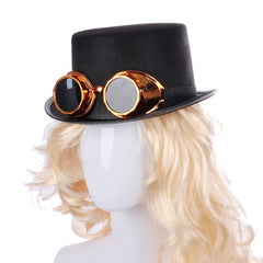 Steampunk top hat with goggles