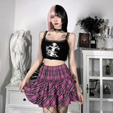 Alternative Lolita Grunge Plaid Skirts