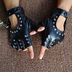 Black Steampunk Gloves