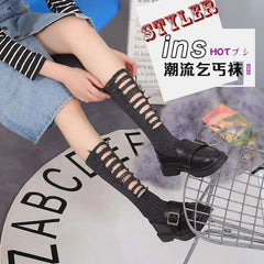 Goth Black Kawaii Lolita Socks