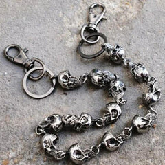 Gothic Punk Heavy Waist Skull Key Chain