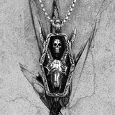 Horned Demon Skull Stainless Steel Necklace