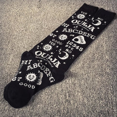 Black Harajuku Ouija Themed Socks
