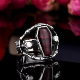 Undertaker Red Skull Ring