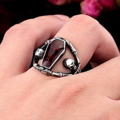 Undertaker Red Skull Ring