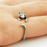 Silver Mouse Open Ring