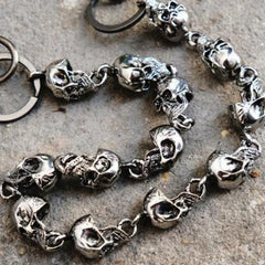 Gothic Punk Heavy Waist Skull Key Chain