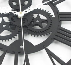 Grey steampunk clock