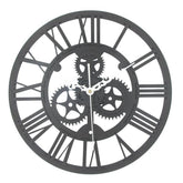 Grey steampunk clock