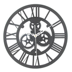 Grey steampunk clock
