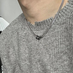 Locked Links Pendant Necklace