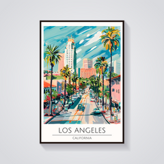 Los Angeles Skyline Poster