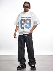 Mesh Short Sleeve Y2K Classic Football Jersey