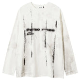 Oversized Grunge Y2K Graphic Long Sleeve Top