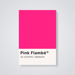 Pink Flambé Swatch Poster