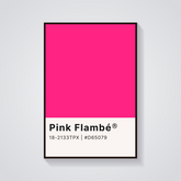 Pink Flambé Swatch Poster