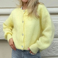 Preppy Y2K Womens Button Cardigan