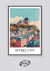 Quebec Chateau Vintage Poster