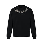 Rhinestone Print Graphic Long Sleeve Top