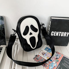 Black/White Ghost Face Bag