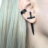 Goth Sword Themed Earrings
