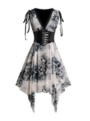 Elegant steampunk dress