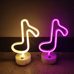 LED Neon Musical Note Lamp