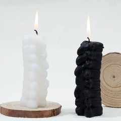 Black or White Spine Shaped Scented Candle Gothic Decor