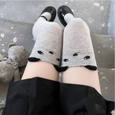 Cute Grey Bear Over Knee Socks