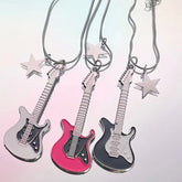 Grunge Guitar Pendant Necklace