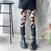 Black and White Alternative Hosiery Stockings