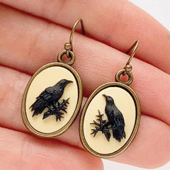 Raven earrings