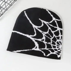 Spider Web Design Beanies