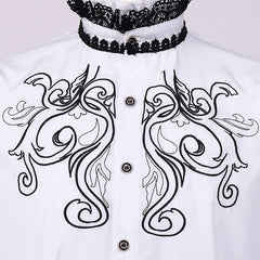 Steampunk white shirt