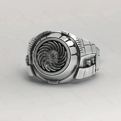 Spiral Steampunk ring