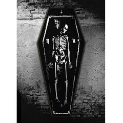 Halloween Carpet Gothic Coffin Skeleton Floor Mat
