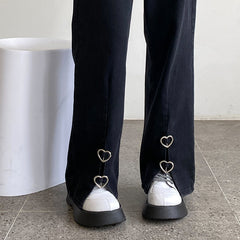 'Not a Phase' Black Grunge Alt Baggy Pants