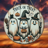 Trick or Treat Wooden Hanging Sign For Doors or Walls