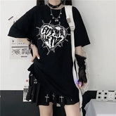 Goth Black Grunge Y2k T-Shirt