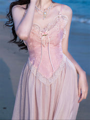 Velvet Fairycore Maxi Dress