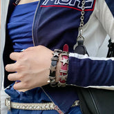 Punk Rock Wrap PU Leather Bracelets