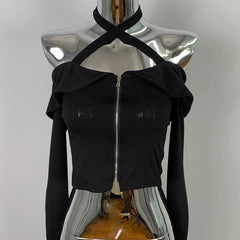 Black Alt Knitted Top