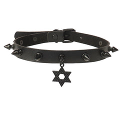 Black Punk Harajuku Rivet Spike Choker